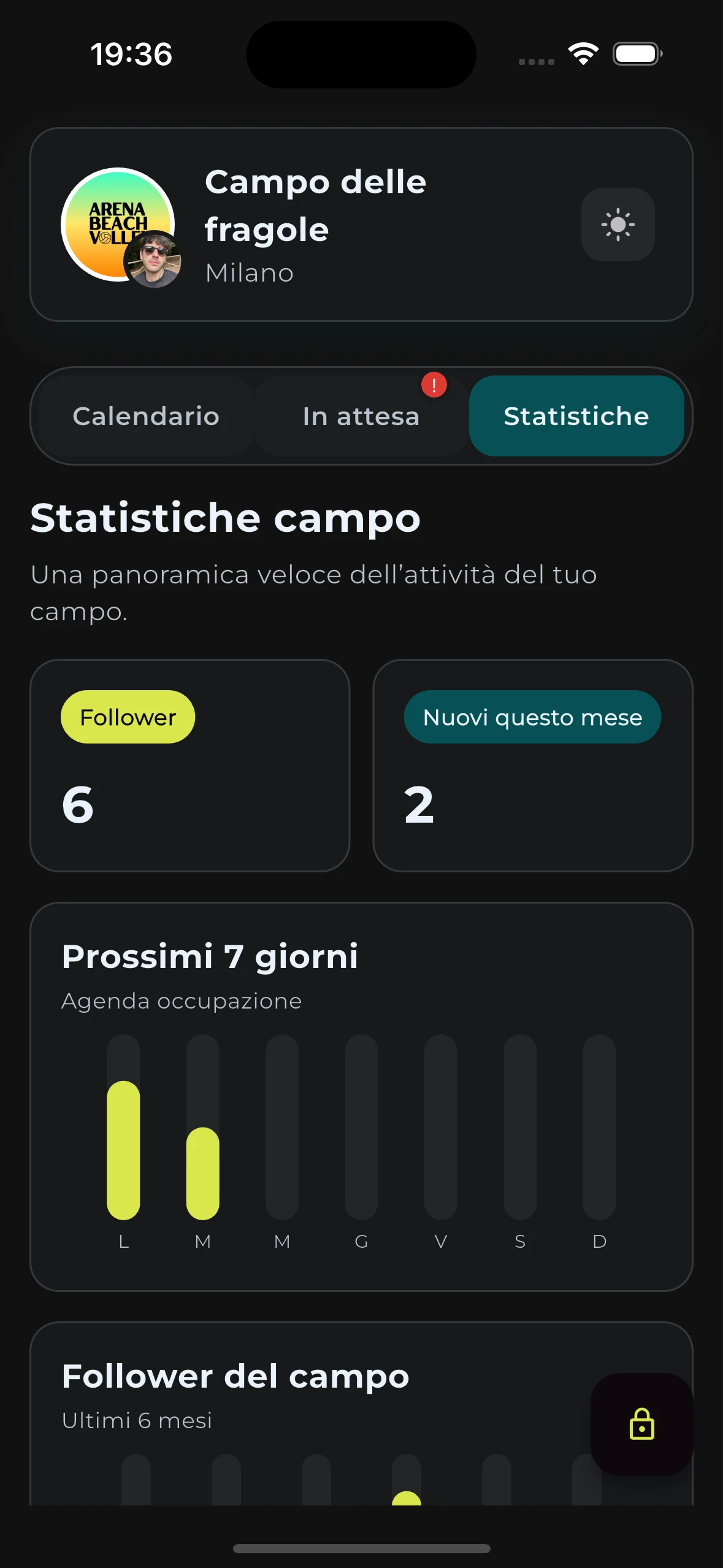 Statistiche campo TenApp